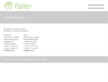 Tablet Screenshot of faller-ag.ch